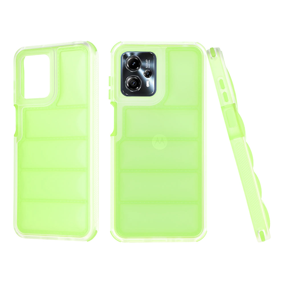 Custodia per Motorola Moto G13 / G23 / G53, Techsuit, Wave Shield, Verde