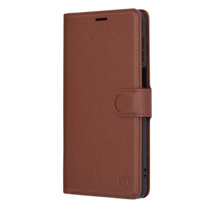 Custodia per Motorola Moto G14, Techsuit, Leather Folio, Marrone