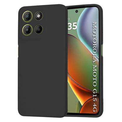 Custodia per Motorola Moto G15 / G15 Power, Techsuit, SoftFlex, Nera