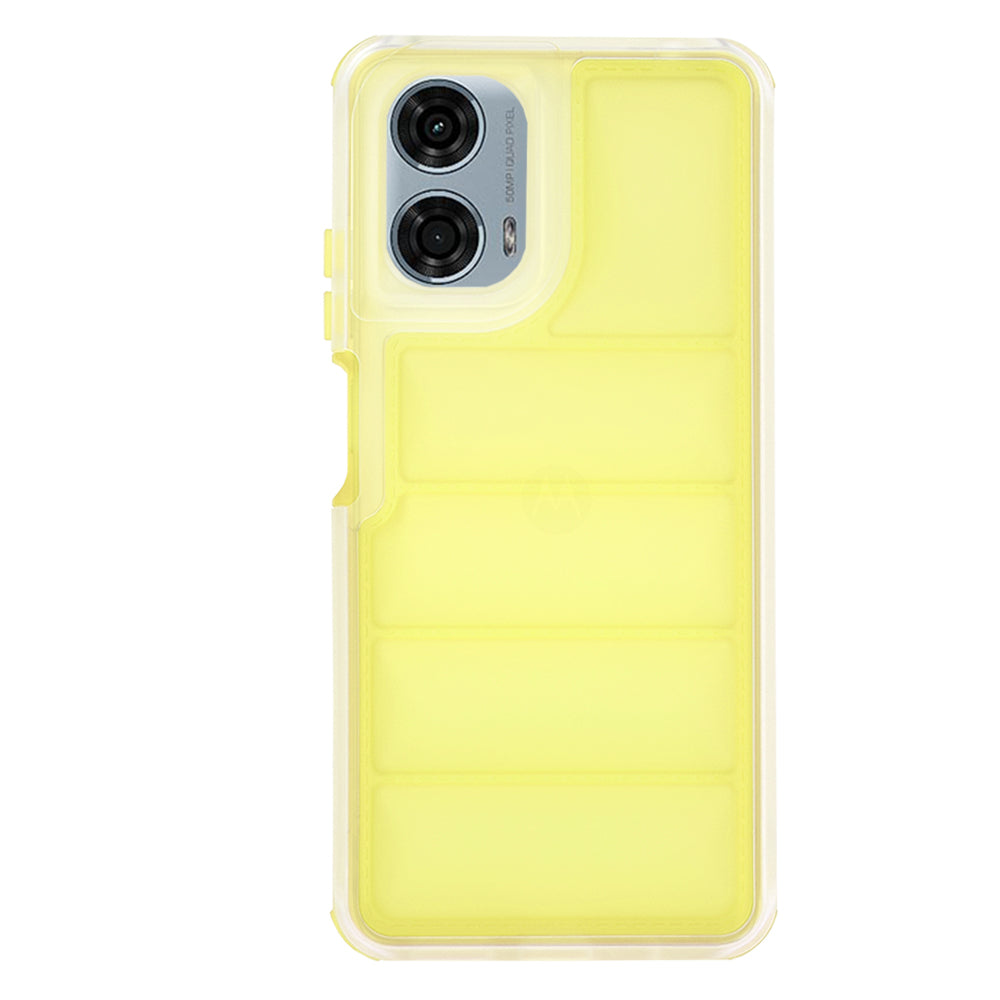 Custodia per Motorola Moto G24 Power, Techsuit, Wave Shield, Gialla