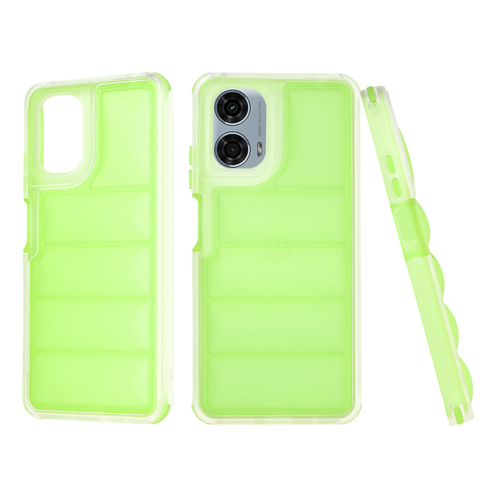 Custodia per Motorola Moto G24 Power, Techsuit, Wave Shield, Verde