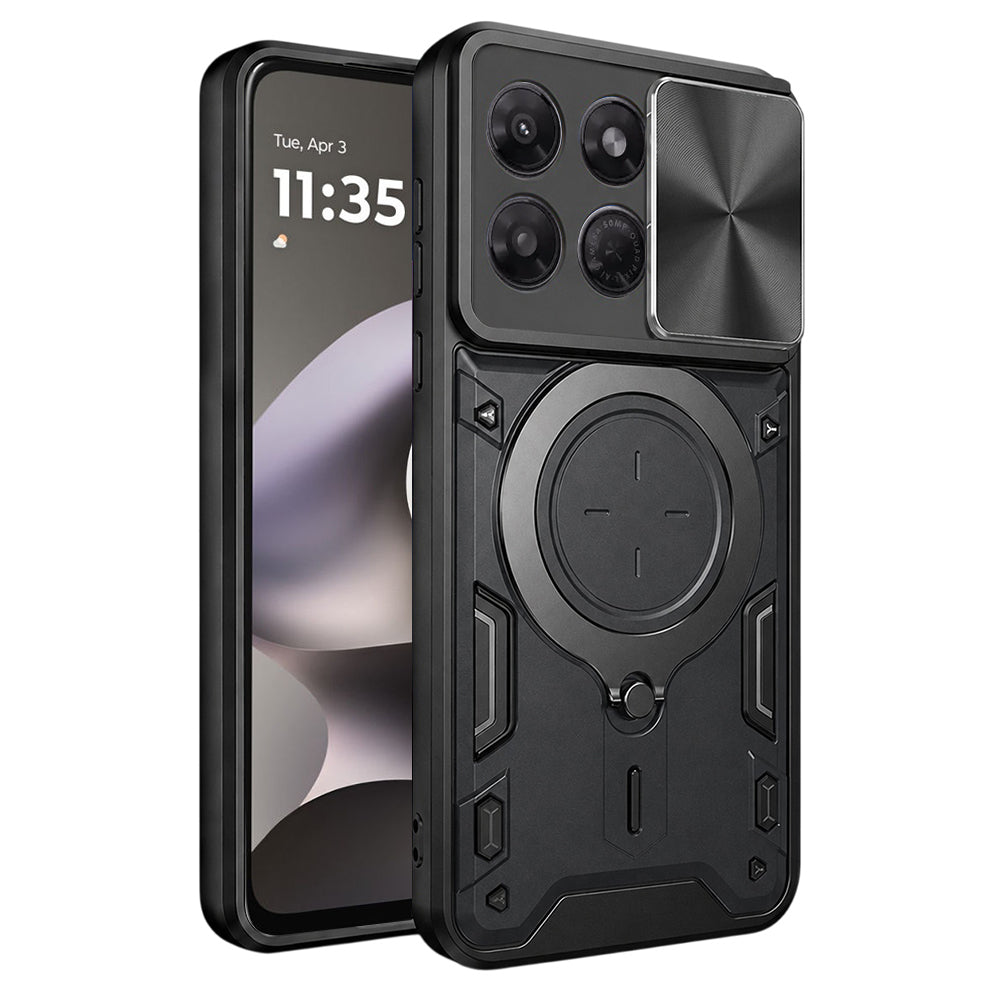 Custodia per Motorola Moto G37 Power, Techsuit, CamGuard Pro, Nera