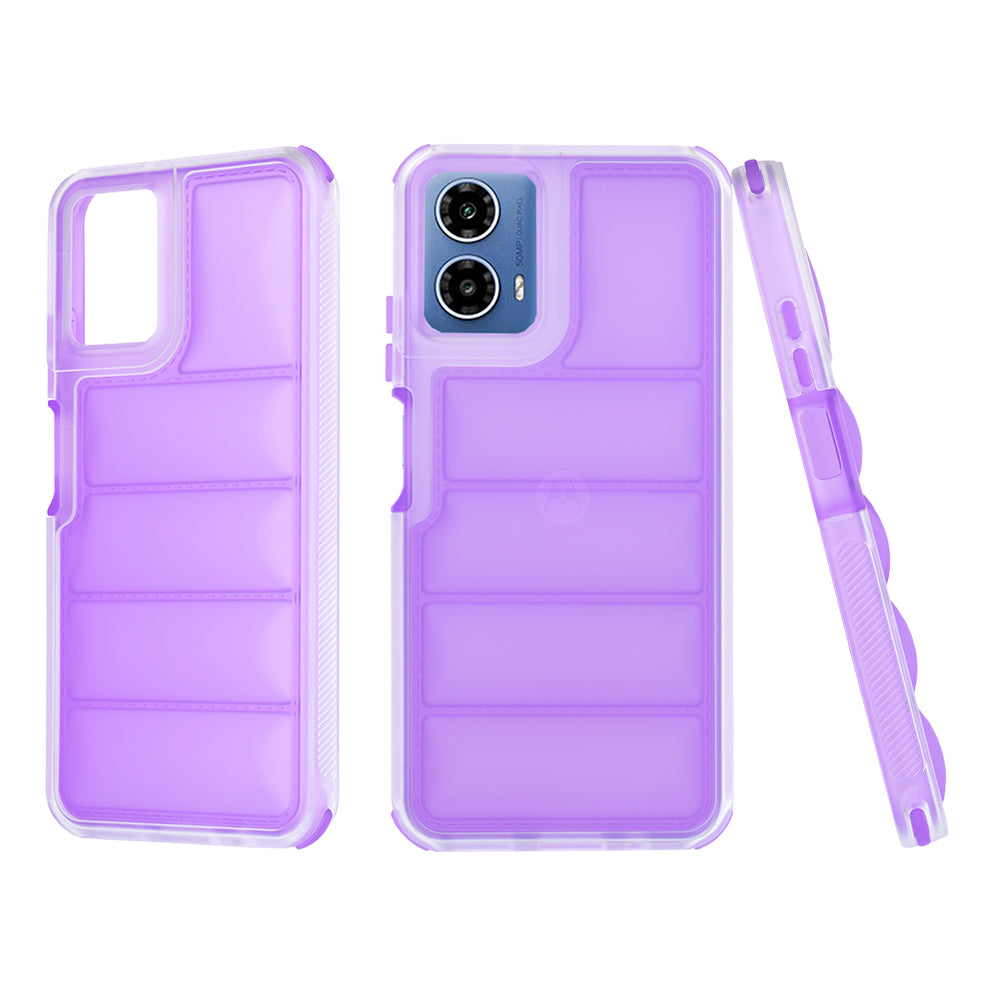 Custodia per Motorola Moto G45 / G34, Techsuit, Wave Shield, Viola