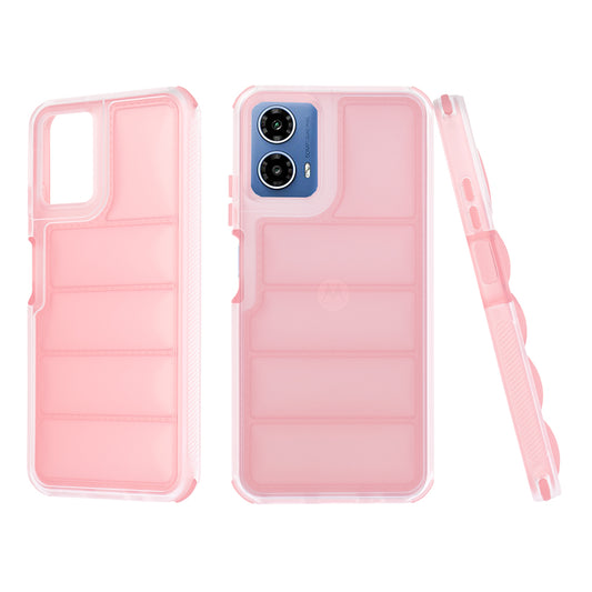 Custodia per Motorola Moto G45 / G34, Techsuit, Wave Shield, Rosa