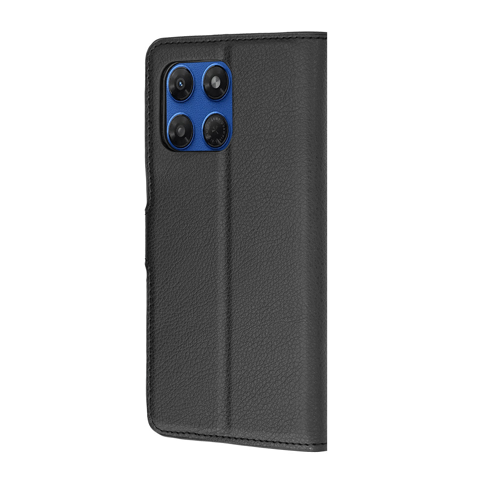 Custodia per Motorola Moto G47 / G37 Power / G37, Techsuit, Leather Folio, Nera