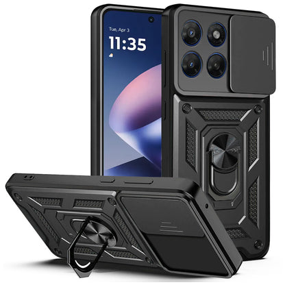 Custodia per Motorola Moto G47 / G37, Techsuit, CamShield, Nera