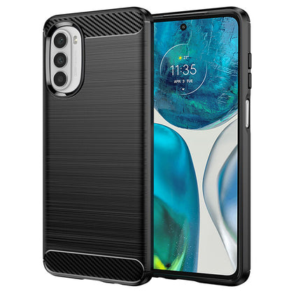 Custodia per Motorola Moto G52 / G82, Techsuit, Carbonio, Nera