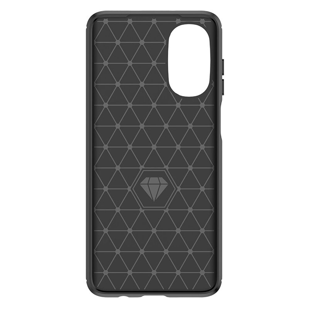 Custodia per Motorola Moto G52 / G82, Techsuit, Carbonio, Nera