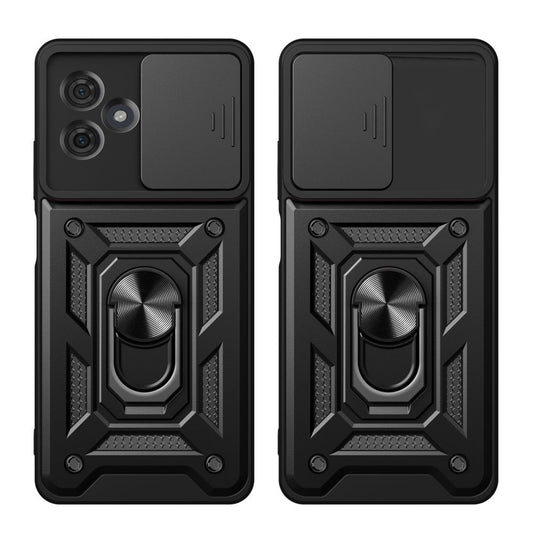 Custodia per Motorola Moto G54, Techsuit, CamShield, Nera
