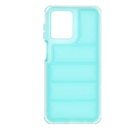 Custodia per Motorola Moto G54, Techsuit, Wave Shield, Turchese