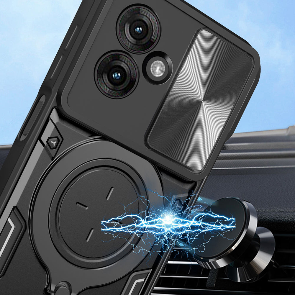 Custodia per Motorola Moto G55, Techsuit, CamGuard Pro, Viola