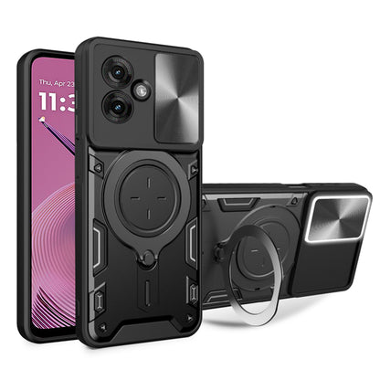 Custodia per Motorola Moto G55, Techsuit, CamGuard Pro, Nera