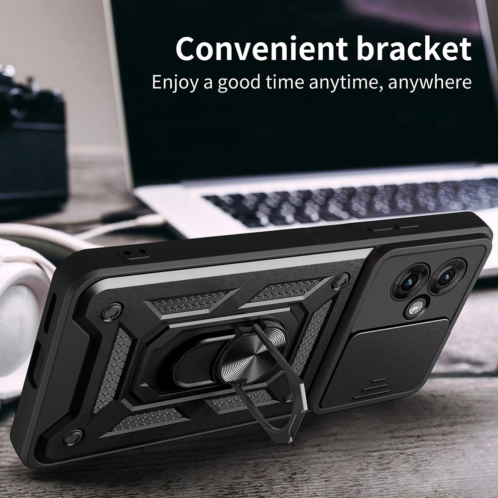 Case for Motorola Moto G55, Techsuit, CamShield, Pink