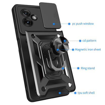 Custodia per Motorola Moto G55, Techsuit, CamShield, Verde