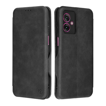 Custodia per Motorola Moto G55, Techsuit, Safe Wallet Plus, Nera
