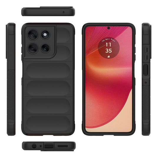 Custodia per Motorola Moto G56, Techsuit, Magic Shield, Nera