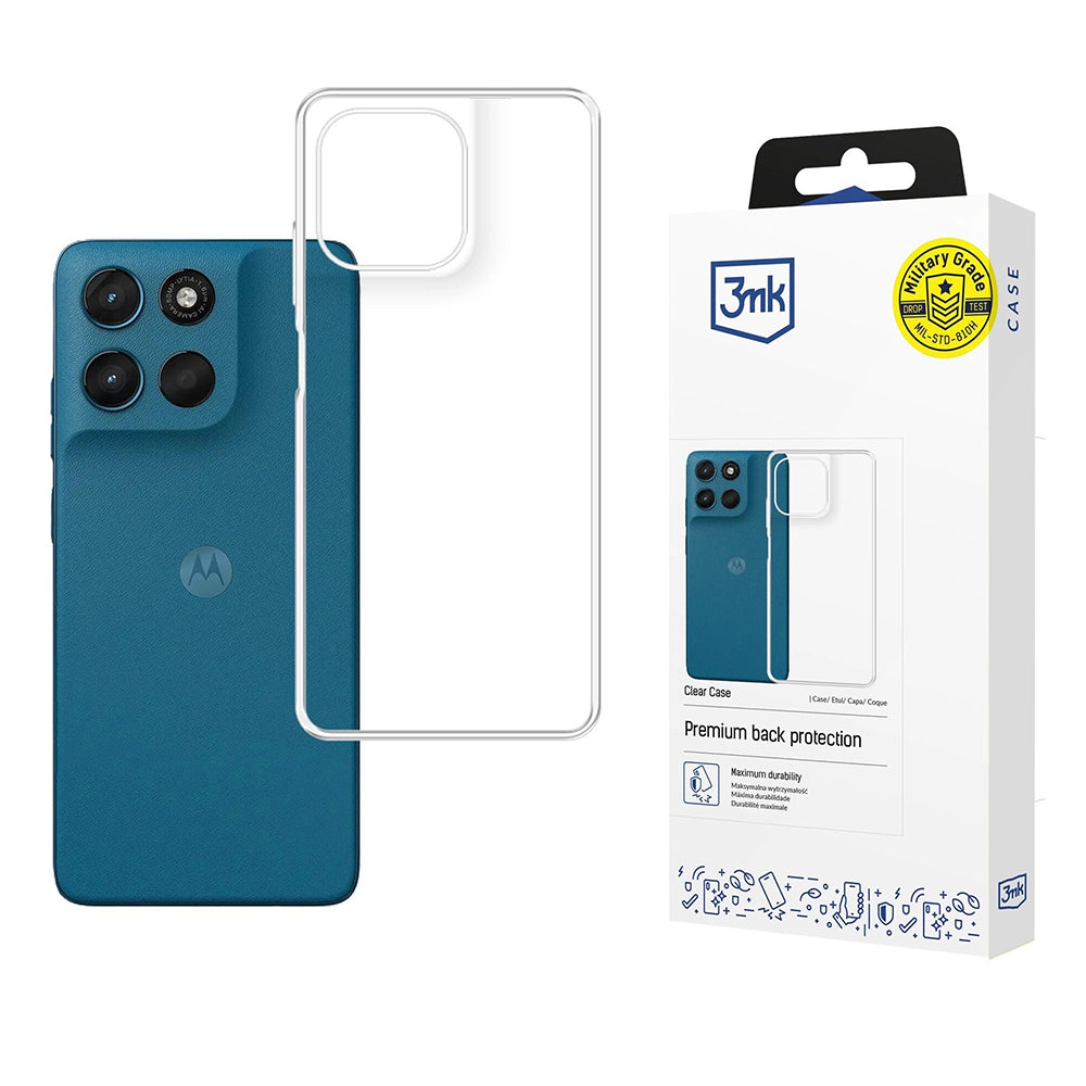 Custodia per Motorola Moto G57 Power, 3MK, Trasparente, Chiara