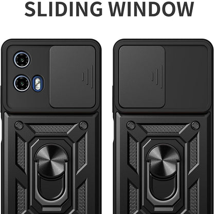 Custodia per Motorola Moto G67 Power / G57 Power, Techsuit, CamShield, Nera