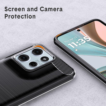 Case for Motorola Moto G67 Power / G57 Power, Techsuit, Carbon, Black