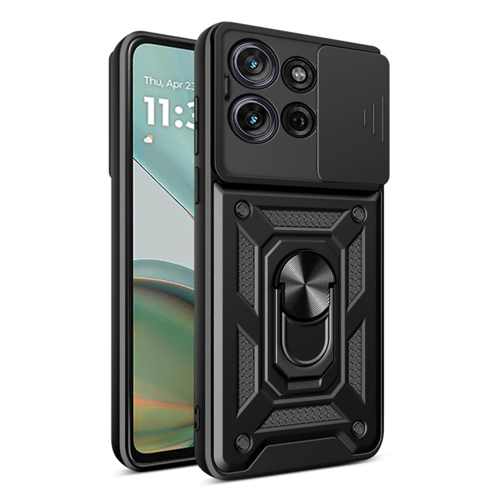 Custodia per Motorola Moto G75, Techsuit, CamShield, Nera