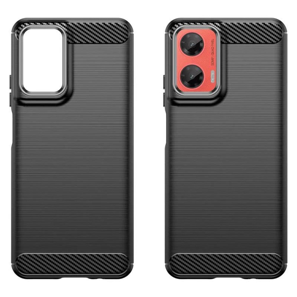 Custodia per Motorola Moto G75, Techsuit, Carbonio, Blu