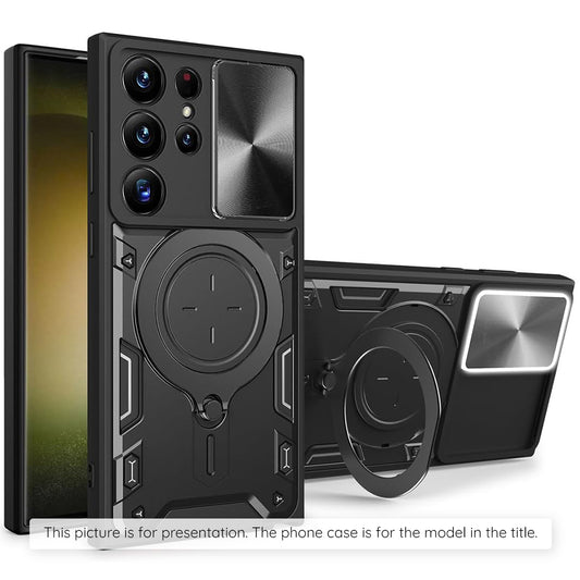 Case for Motorola Moto G77 / G67, Techsuit, CamGuard Pro, Black