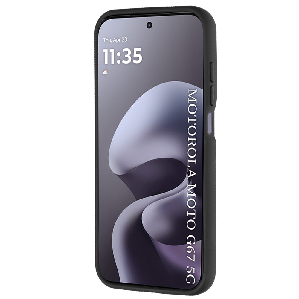Custodia per Motorola Moto G77 / G67, Techsuit, Glinth, Nera