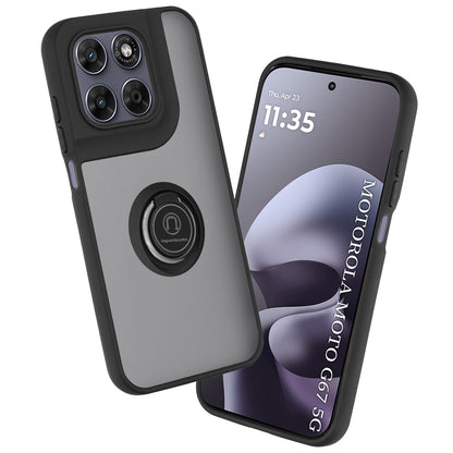 Custodia per Motorola Moto G77 / G67, Techsuit, Glinth, Nera