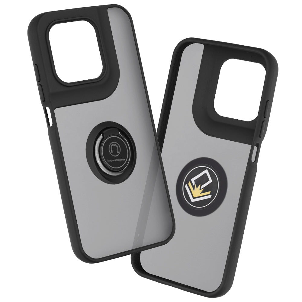 Custodia per Motorola Moto G77 / G67, Techsuit, Glinth, Nera