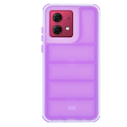 Custodia per Motorola Moto G84, Techsuit, Wave Shield, Viola