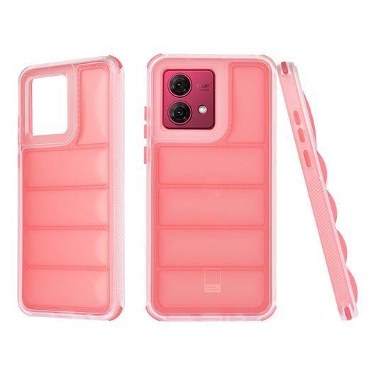 Custodia per Motorola Moto G84, Techsuit, Wave Shield, Rossa