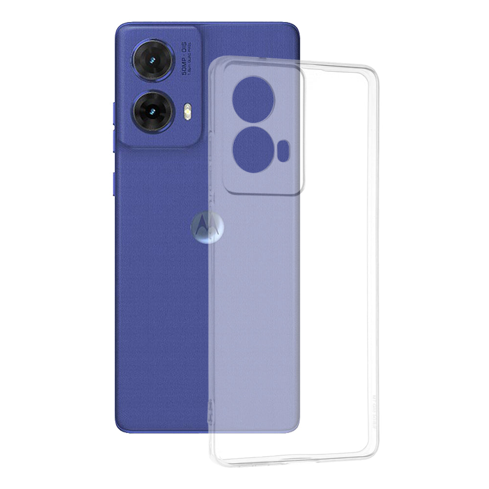 Custodia per Motorola Moto G85, Techsuit, Clear, Trasparente