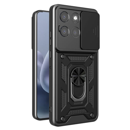 Custodia per Motorola Moto G86 Power, Techsuit, CamShield, Nera