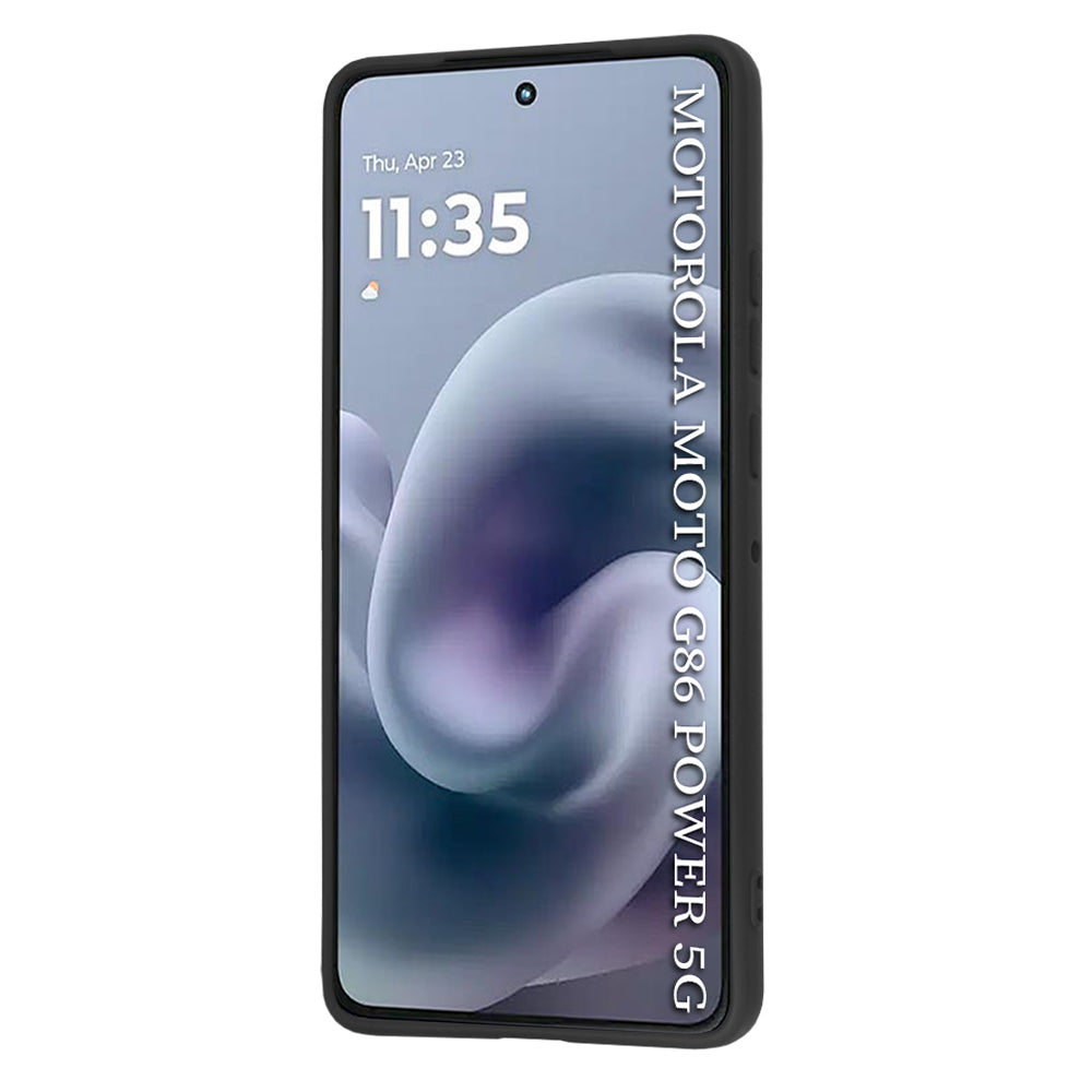 Custodia per Motorola Moto G86 Power, Techsuit, SoftFlex, Nera