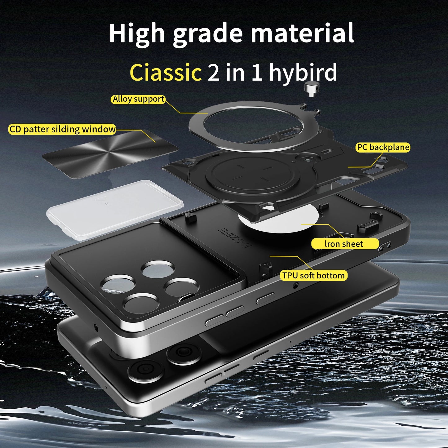 Case for Motorola Moto G86, Techsuit, CamGuard Pro, Blue