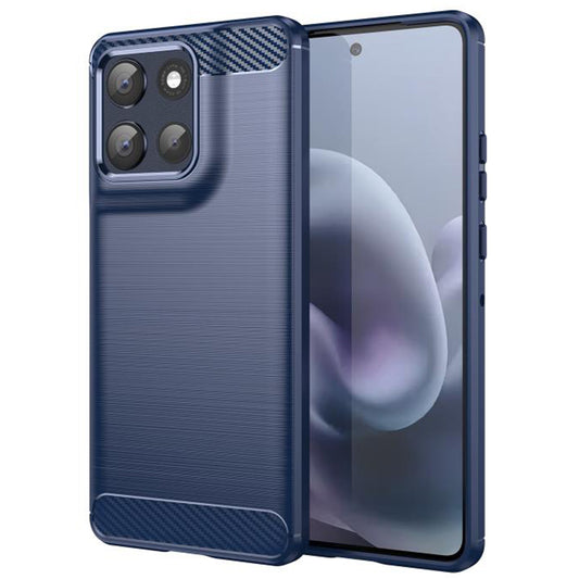Custodia per Motorola Moto G86, Techsuit, Carbonio, Blu