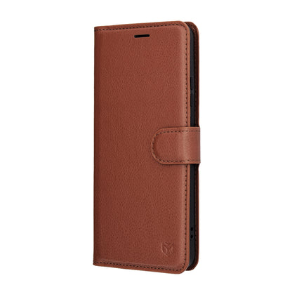 Custodia per Motorola Moto G86, Techsuit, Leather Folio, Marrone