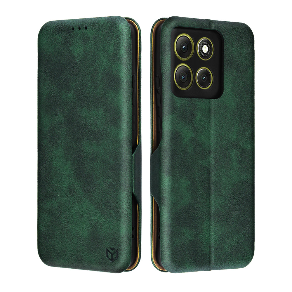 Custodia per Motorola Moto G86, Techsuit, Safe Wallet Plus, Verde