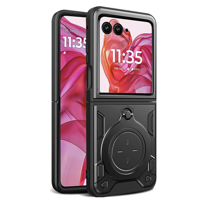Custodia per Motorola Razr 50 Ultra, Techsuit, CamGuard Pro, Nera