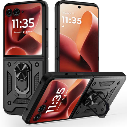 Custodia per Motorola Razr 60 Ultra, Techsuit, CamShield, Nera