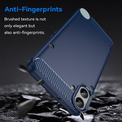 Custodia per Nothing CMF Phone 1, Techsuit, Carbonio, Blu
