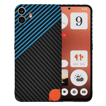 Custodia per Nothing CMF Phone 1, Techsuit, Carbonite FiberShell, Nero Bleu