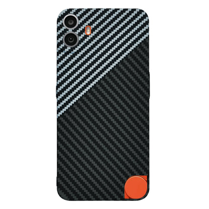 Custodia per Nothing CMF Phone 1, Techsuit, Carbonite FiberShell, Nero Grigio