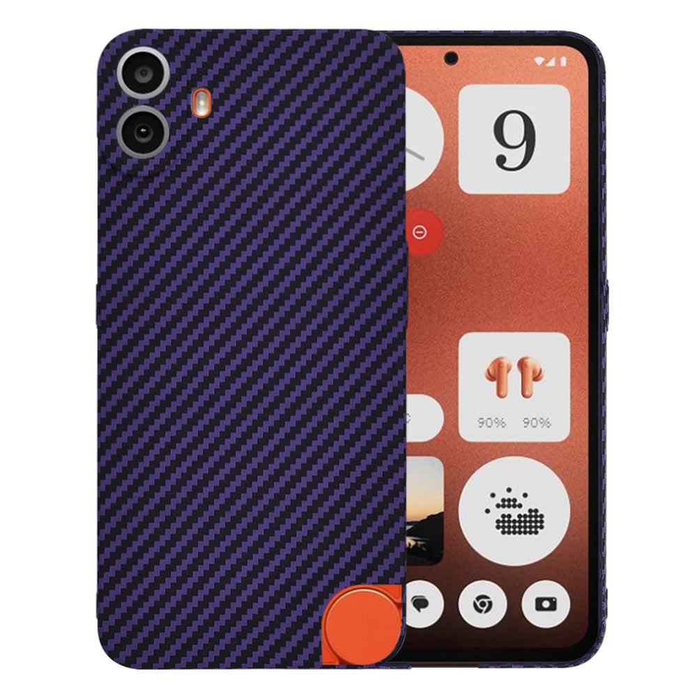 Custodia per Nothing CMF Phone 1, Techsuit, Carbonite FiberShell, Viola