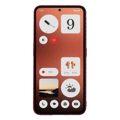 Custodia per Nothing CMF Phone 1, Techsuit, Carbonite FiberShell, Rossa
