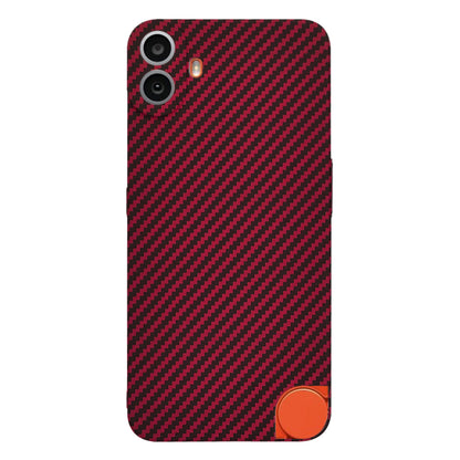 Custodia per Nothing CMF Phone 1, Techsuit, Carbonite FiberShell, Rossa