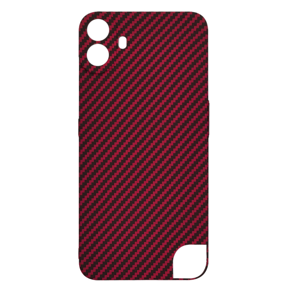 Custodia per Nothing CMF Phone 1, Techsuit, Carbonite FiberShell, Rossa