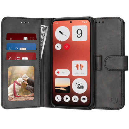 Custodia per Nothing CMF Phone 1, Techsuit, Diary Book, Nera
