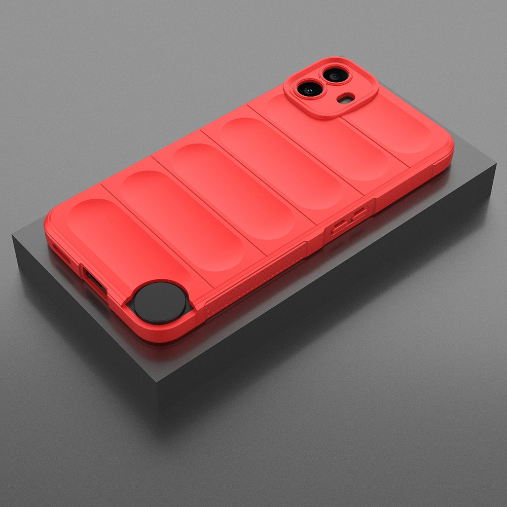 Custodia per Nothing CMF Phone 1, Techsuit, Magic Shield, Rossa