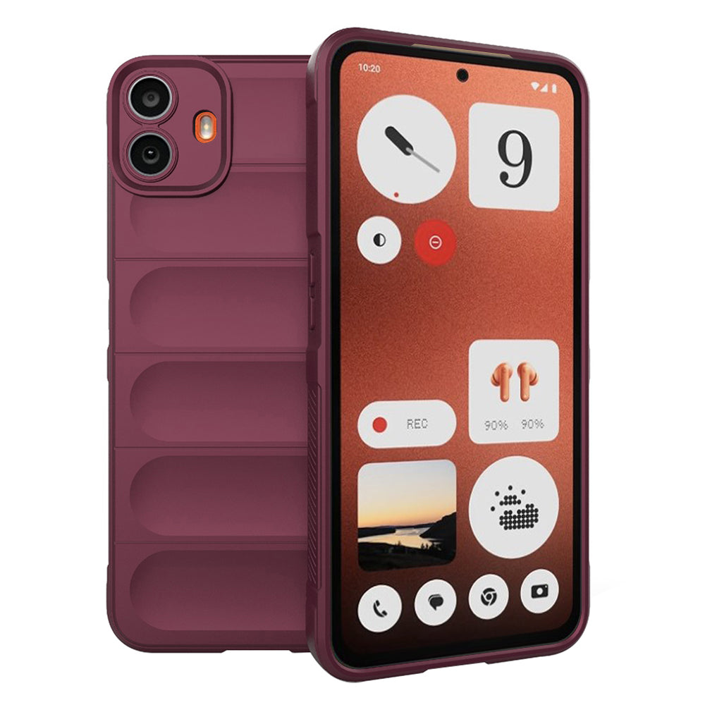 Case for Nothing CMF Phone 1, Techsuit, Magic Shield, Burgundy